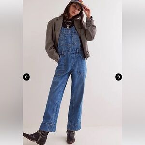 FREE PEOPLE We The Free Summer Salt Overalls XS